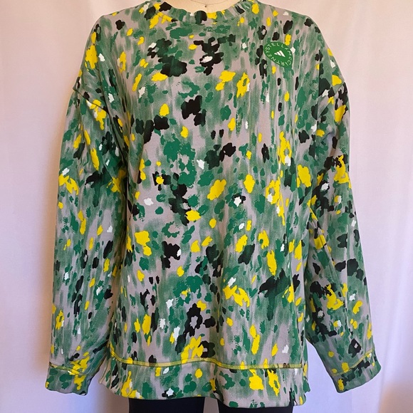 ADIDAS BY STELLA MCCARTNEY 100% Organic Cotton Sweatshirt Floral SIZE:  3X - Picture 5 of 10
